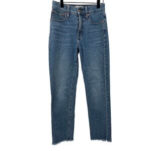 Madewell Women 24 The Perfect Vintage Jean Ainsworth Medium Wash Comfort Stretch